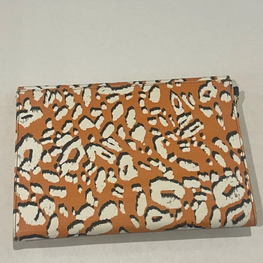 Ted Baker Lydiiaa leopard-print faux leather clutch